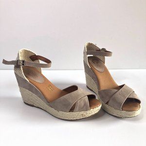 PIMA2 SUEDE ESPADRILLE WEDGE SANDALS ANKLE STRAP